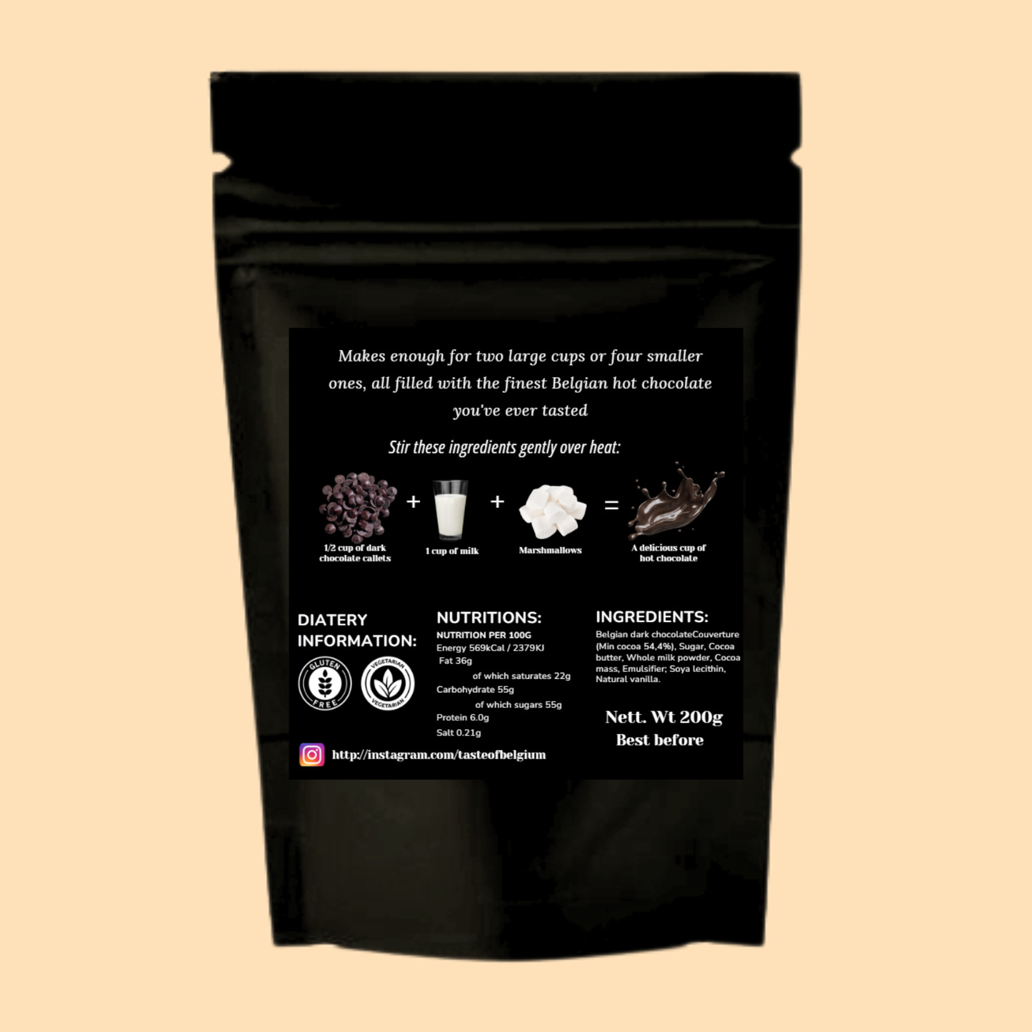 Dark Hot Chocolate Pouch