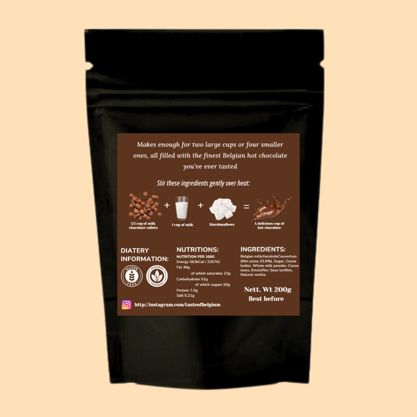 Milk Hot Chocolate Pouch