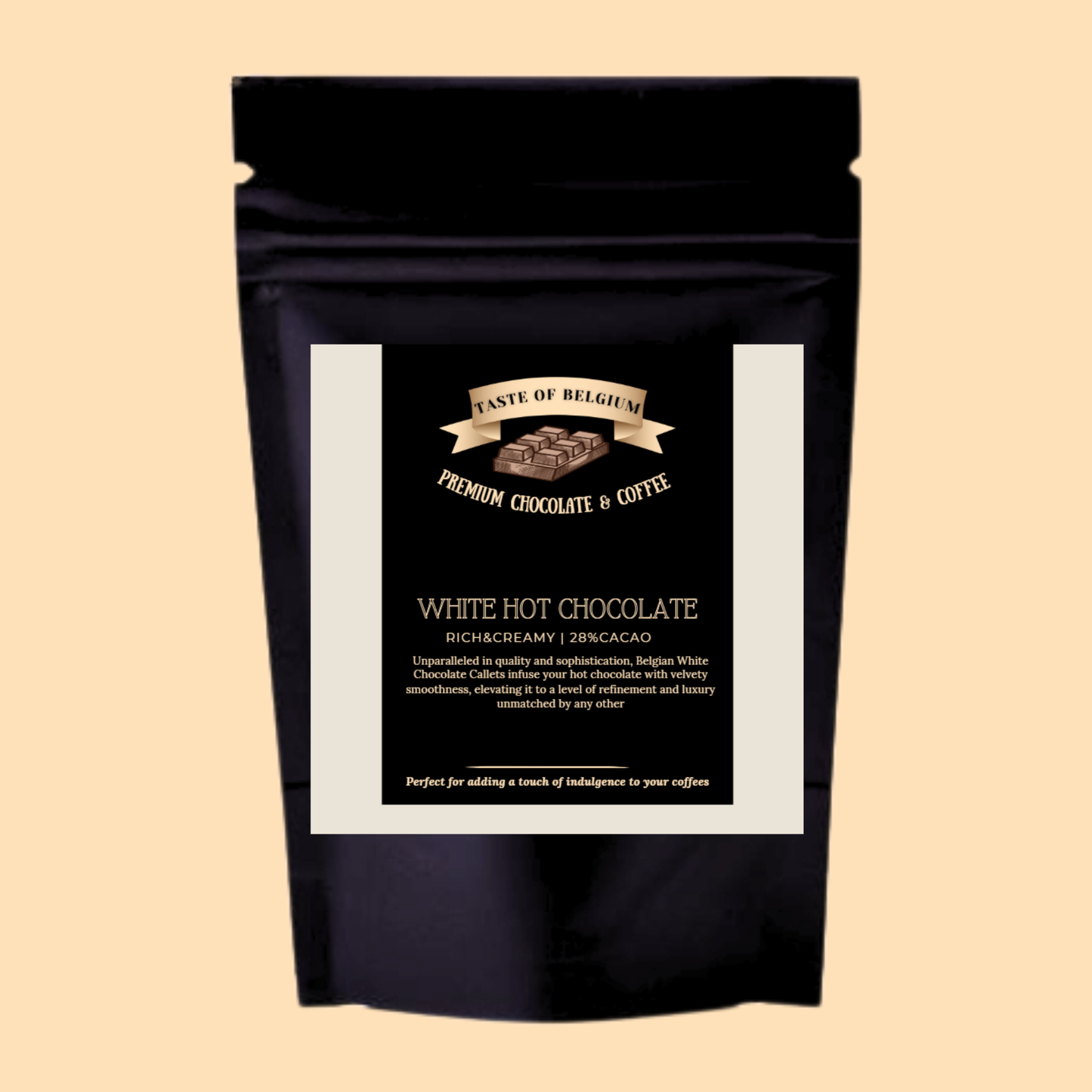 White Hot Chocolate Pouch